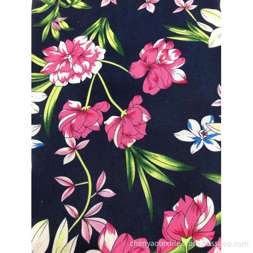 Cotton-Linen Plain Printed Fabric